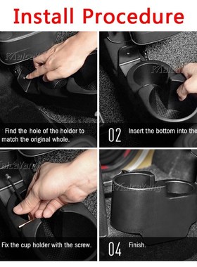 Car Center Console Drinks Water Cup Beverage Bottle Holder M