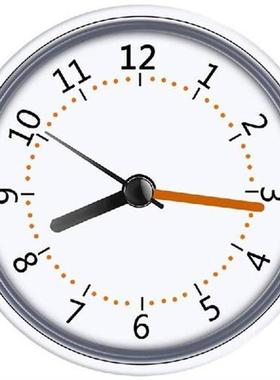 Jam Mandi Mini Tahan Air IP24 Jam Dinding Cangkir Isap Jam