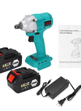 Electric Brushless Impact Wrench Cordless 1/2 Socket Wrench