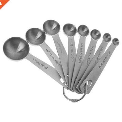 Stainless Steel Measuring Spoons Kit 8pcs Scoops Cooking Too