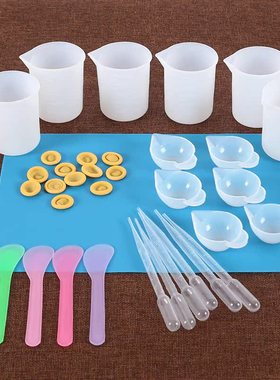 36Pc Reusable Silicone Resin Kit Nonstick Silicone Mat
