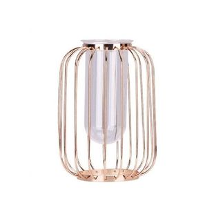 Lantern Ornament Iron Table Nordic Holder Shape Vase Flower