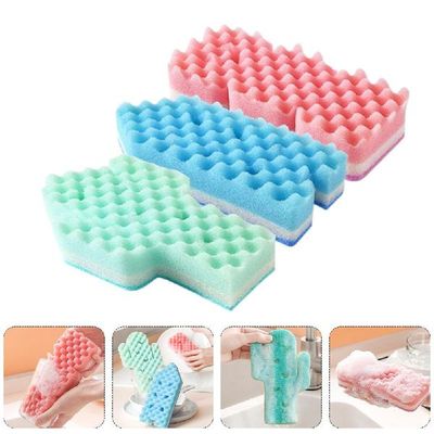 Sponge Kitchen Cleaning Cloth Scouring Scrubber Dish