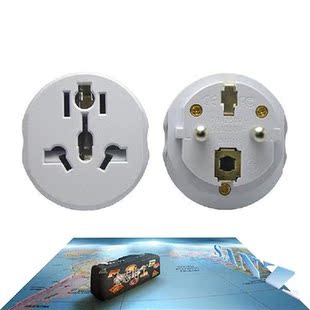 Universal 16A EU Plug Converter 2 Round Pin Socket AU US UK