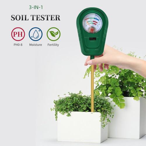 3 in 1 Soil Moisture Fertile PH Meter Humidity Tester Metal