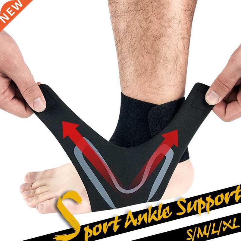 GOBYGO-almohadilla de soporte de tobillo ajustable, protecto