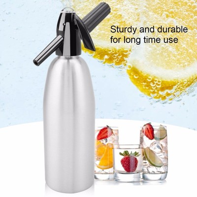 Portable 1L Soda Maker Cold Drink Carbonated Bubble Water Ma