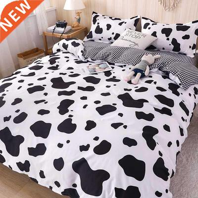 Home Textile Girl Kids 3/4pcs Bedding Set Black and White Co