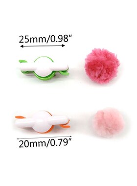 2pcs Pompom Pom-Pom Maker for Fluff Ball Weaver Needle DIY W