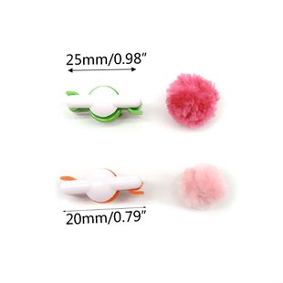 2pcs Pompom Pom-Pom Maker for Fluff Ball Weaver Needle DIY W
