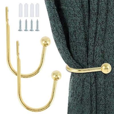 Curtain Holdbacks Curtain Hooks U Shaped Hook Wall Mounted