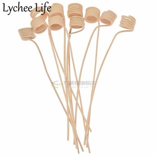 10pcs Reed Diffuser Replacet  Wood Rattan Reeds Through Flow