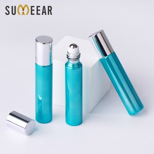 100 pcs/lot 10ml Essential Oil Bottle Glass Perfume Roll on