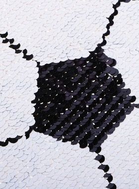 Sequin Patch for Clothing, Color Football Paillette Applique