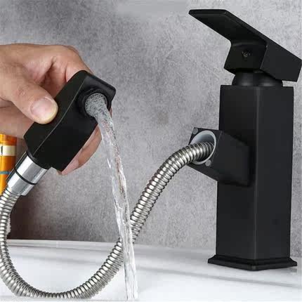 Bathroom Kitchen Basin Faucet 304 Stainless steel Pull Out S