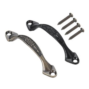 85mm Vintage Wooden Box Cabinet Knob Furniture Handle Drawer