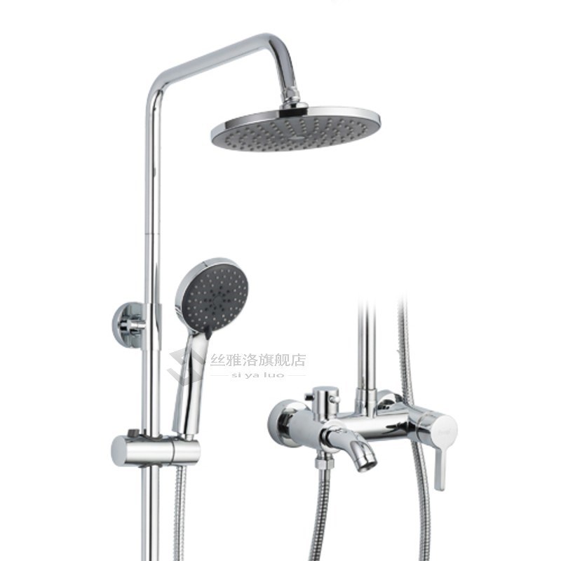High Quality Chrome Bath Shower Faucets Set Bathtub Mixer Fa