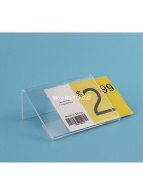 6*4cm 1.5mm Acrylic Price Tag Name Card Table Advertisement