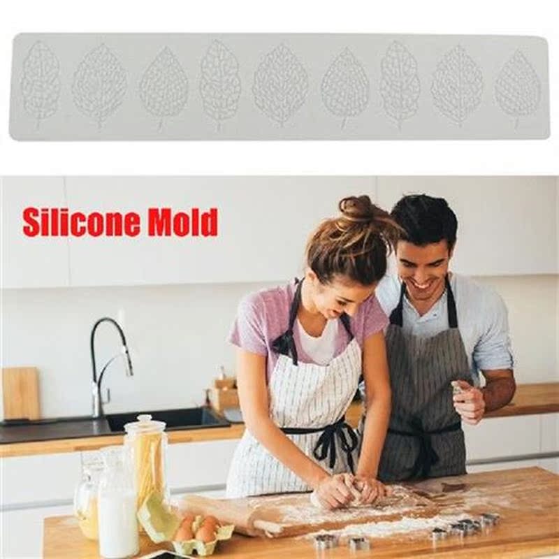 Silicone Cake Baking Molds Leaf Shape Chocolate Fondant