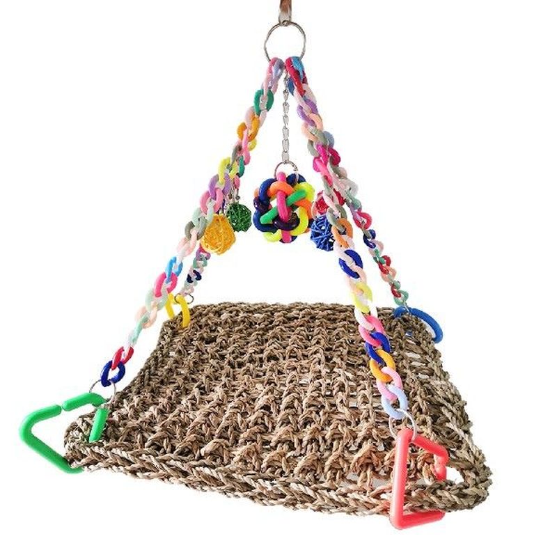 Parrot Swing Toy Bird Foraging Toys Colorful Foraging Toys