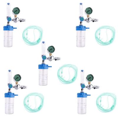 5X Oxygen Pressure Regulator Inhalator Gauge O2 Pressure Red