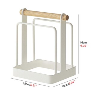 Durable Metal Cutting Board Holder Dish Pot Lid Rack Kitchen