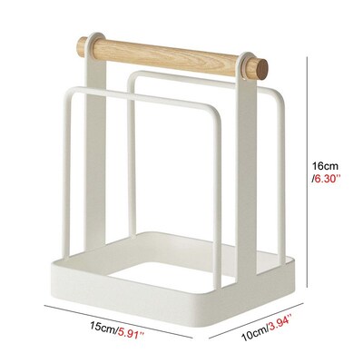 Durable Metal Cutting Board Holder Dish Pot Lid Rack Kitchen