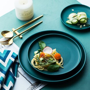 niho Ceramic Dinner Plate Dessert Dish Home Steak Plate  Din