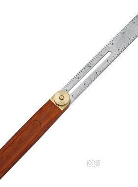 Angle Rulers Gauges Tri Square Sliding T-Bevel With Wooden H