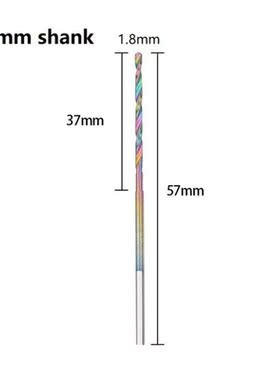 Quenched HSS Twist Drill Bit Auger-drill Needle 0.8/1.0/1.2/