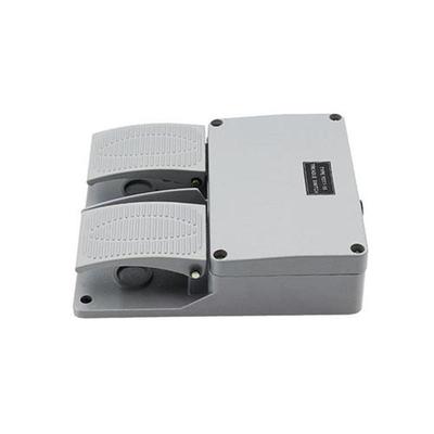 Foot switch YDT1-16 aluminum shell gray double pedal switch