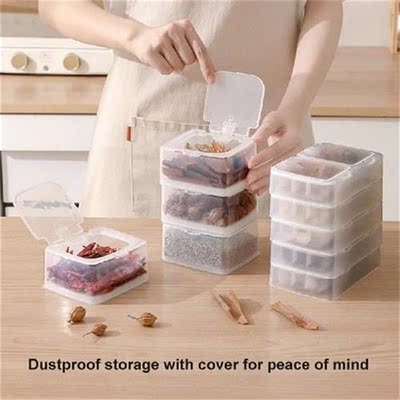 Spice Jars With Cover Plastic Moisture-proof Spice Tins