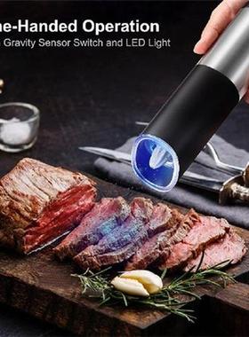 Electric Pepper Grinder Battery Operated Mill with LED