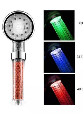 Lampu Sensor Suhu Kepala Pancuran SPA LED 3 Warna Generator