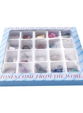 Ore Specimens Mineral Rock Polished Stones Storage Gift Box