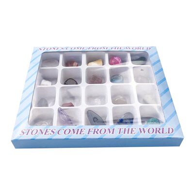 Ore Specimens Mineral Rock Polished Stones Storage Gift Box