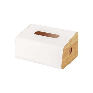 Wall Mounted Bamboo Kitchen Tissue Box Facial Paper Towels