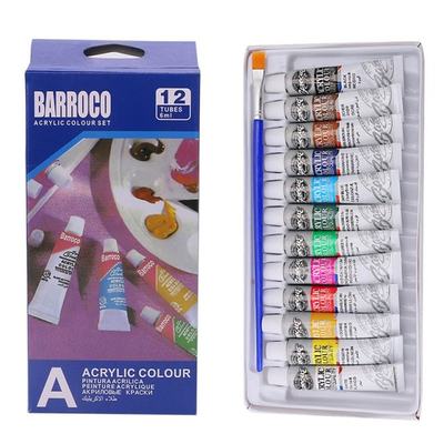 6 ML 12 Color Professional Acrylic Paint Watercolor Set Hand