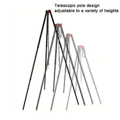 Camping Picnic Cooking Tripod For Fire Hanging Pot Outdoor