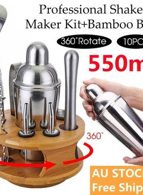 10Pcs Mojito Cocktail Bar Shaker Mixer Maker Muddler Barware