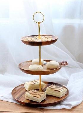 New 3 Tier Wooden Cake Stand Afternoon Tea Wedding Plates