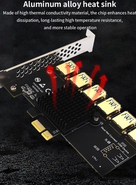 Pci Express Multiplier Pcie 1x To 4/5/6 USB 3.0 Expansion Ca