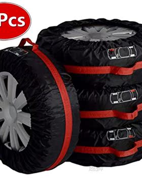 4Pcs Spare Tire Cover Case Polyester Winter and Summer Car T