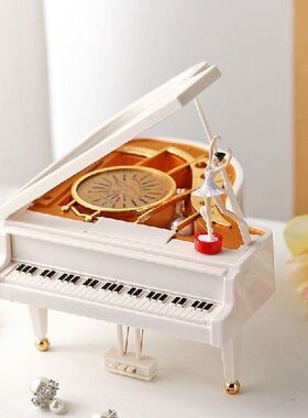 Dancing girl piano music box Valentine's Day revolvi