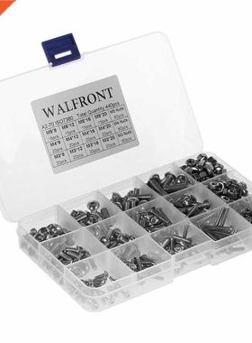 440pcs M M4 M5 SS04 Hex Socket Button Head Bolts Screws an