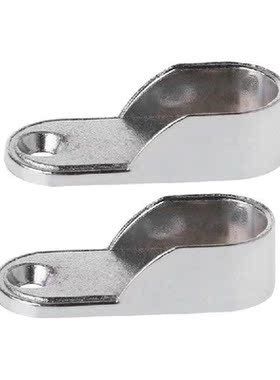 2pcs Wardrobe Clothes Tube Support Closet Rod End Bracket