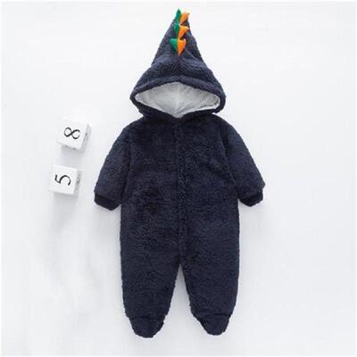 Newborn Baby Boy Clothes Plush Long-Sleeves Casual Rompers