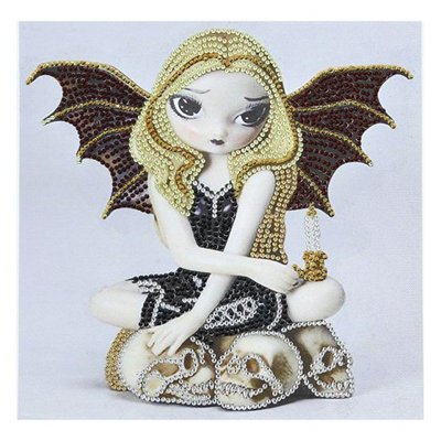 New Diamond Drawing Kit DIY Witch Girl with Wing Skull Speci