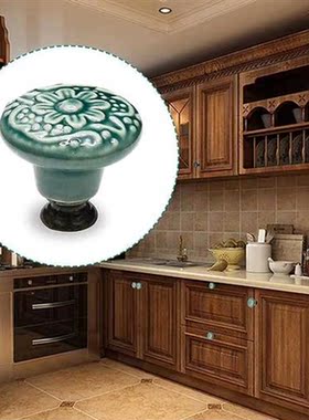 10Pcs Decorative Knob Ceramic Knobs Drawer Cabinet Pull Hand