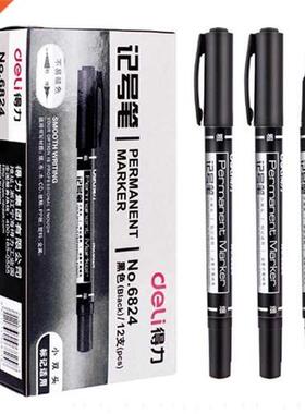 9pcs/Set Twin Tip Permanent Markers, Black, Red,Blue Ink, 0